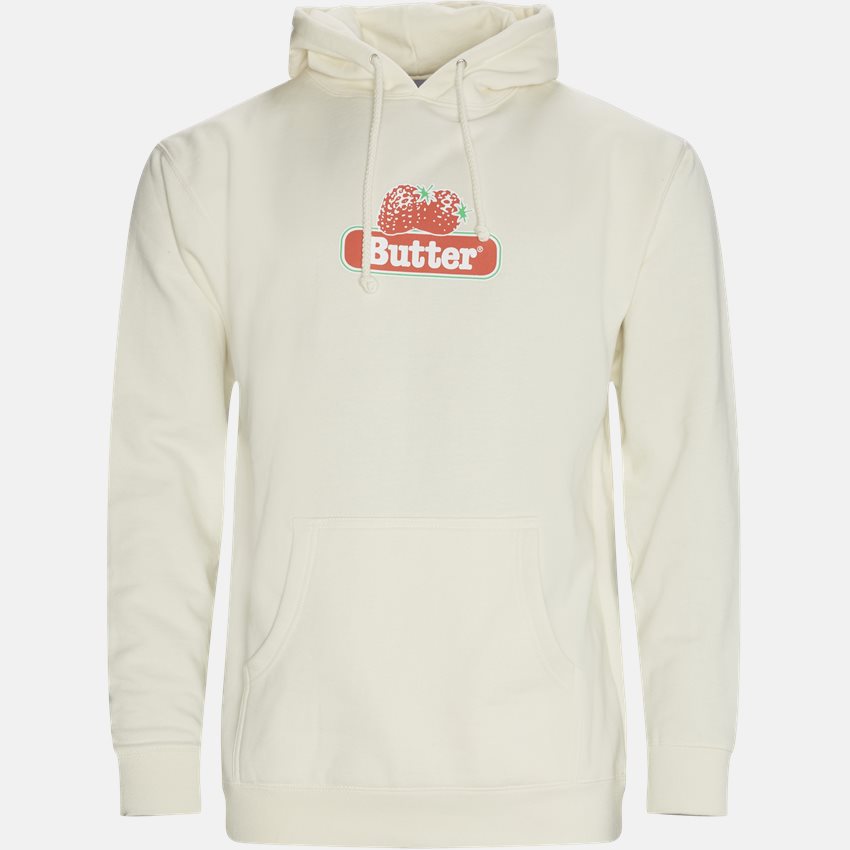 Butter Goods Sweatshirts BERRY PULLOVER OFF WHITE